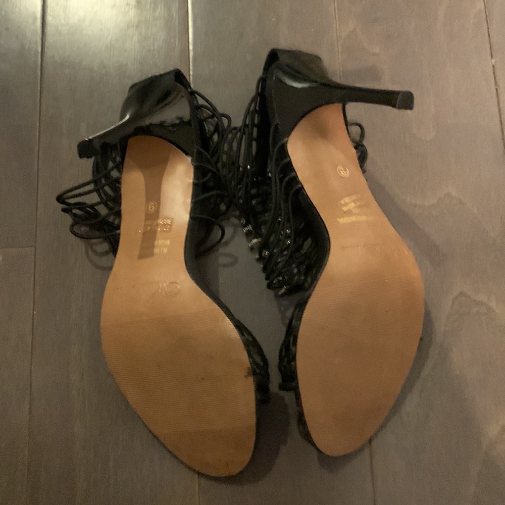 Rhinestone High Heals Black. Size 9. Wild Rose. - Picture 6 of 10